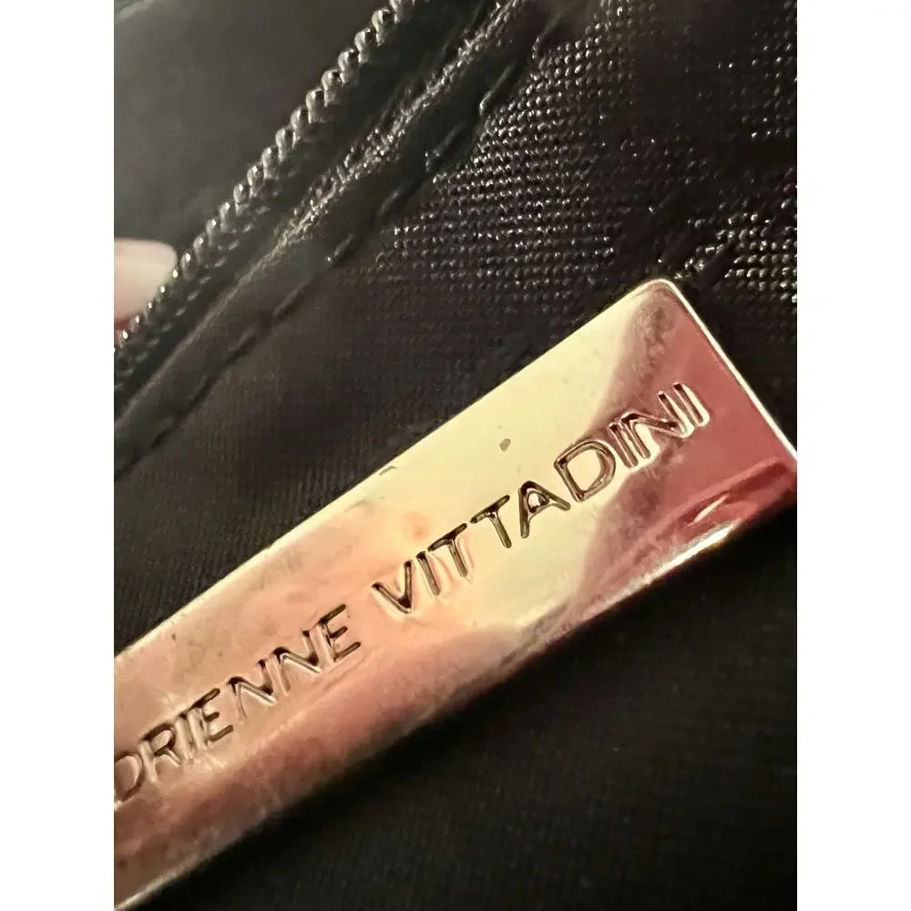 Adrienne Vittadini Brown & White.  Faux Zebra Hair striped Purse. Shoulder strap